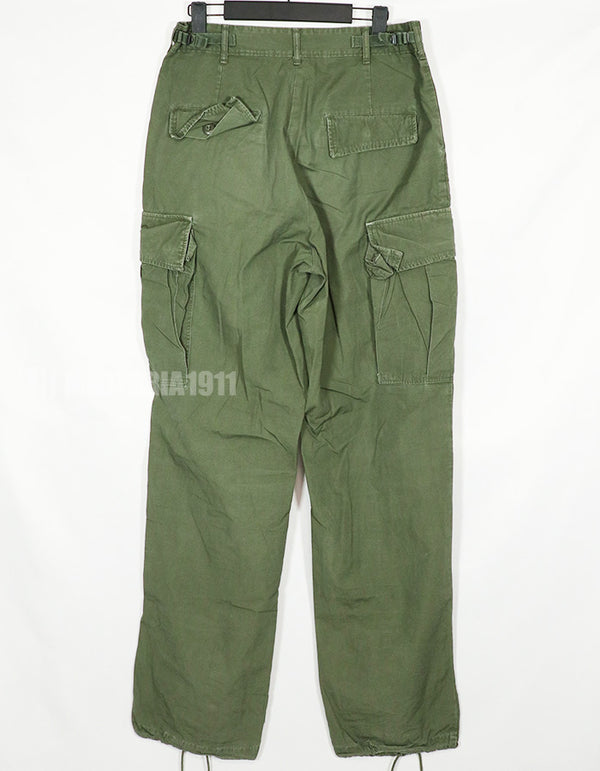 実物　1967年製　ポップリン製　ジャングルファティーグ　パンツ　中古品　状態良い