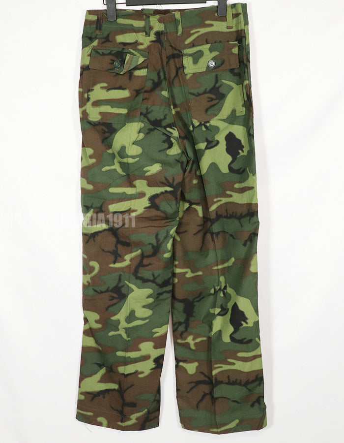 実物生地　ポップリン製　ERDL ユーティリティパンツ　ARVN　未使用品