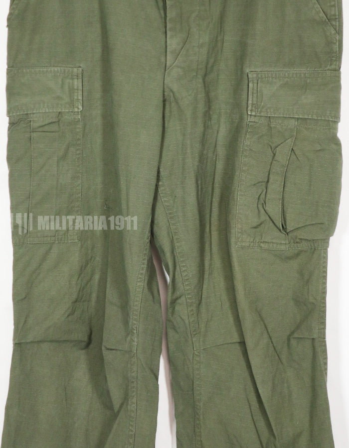 実物　1967年製　リップストップ　4th Model ジャングルファティーグパンツ M-L 中古品