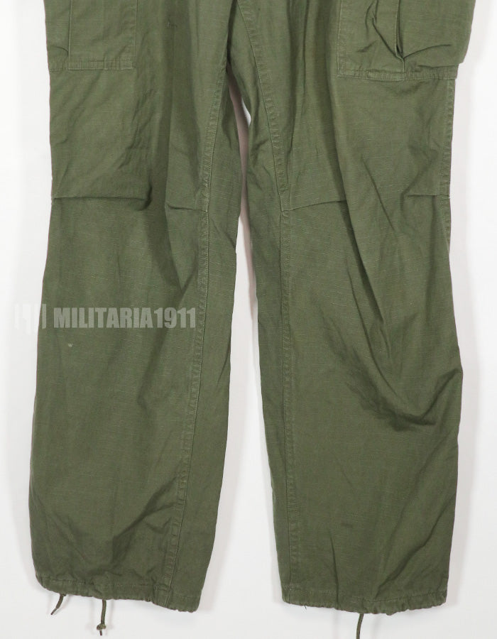 実物　1967年製　リップストップ　4th Model ジャングルファティーグパンツ M-L 中古品