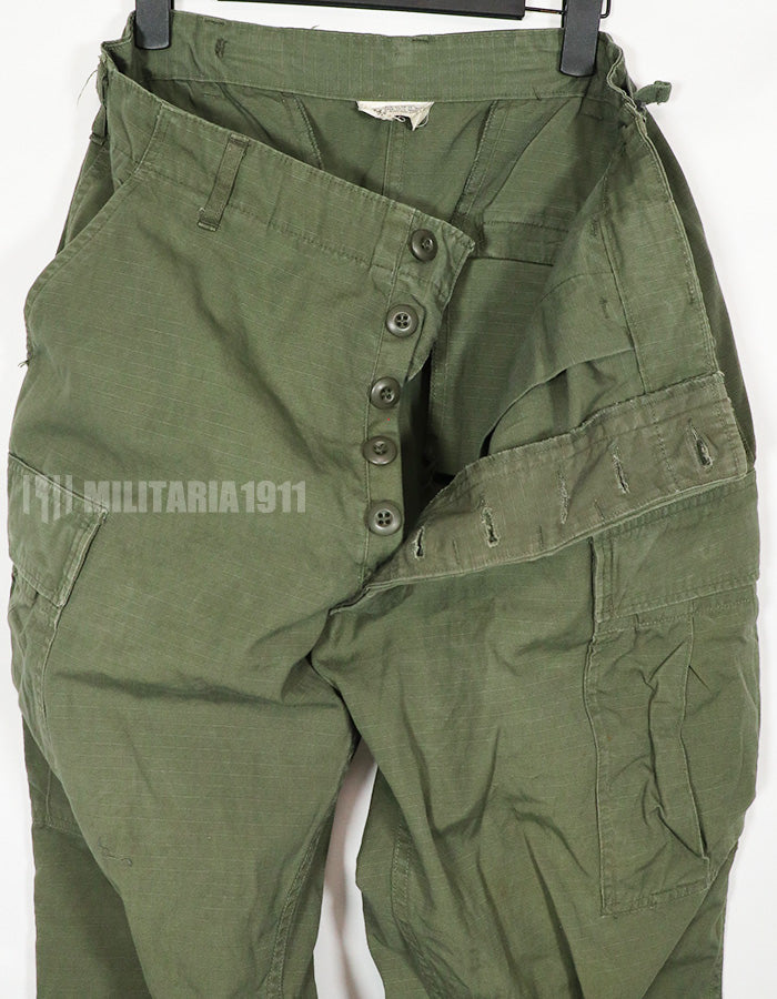 実物　1967年製　リップストップ　4th Model ジャングルファティーグパンツ M-L 中古品