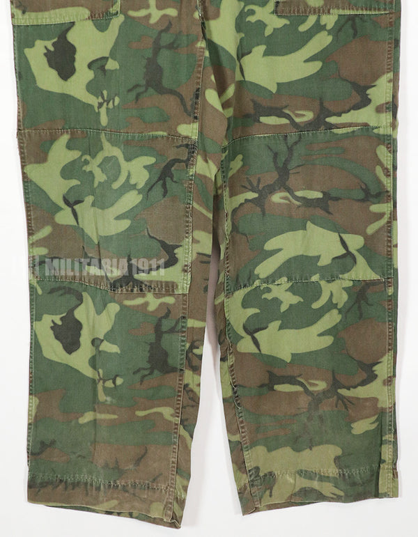 実物　ポップリン製　ERDL ARVN ユーティリティパンツ　大きめサイズ　中古品