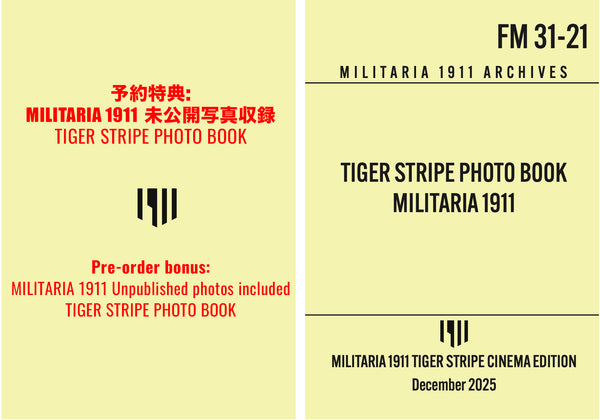 2025年新製品　MILIARIA 1911 TIGER STRIPE CINEMA EDITION US CUT SHIRTS