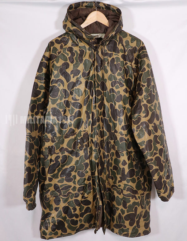 民製品　フロッグスキン　ダックハンター迷彩　アウター　防水使用ビニール生地　中古品