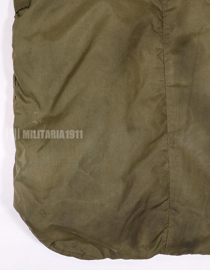 実物　米軍放出品　80年代　ヘルメットバッグ　状態悪い　汚れあり　年代タグ読めない