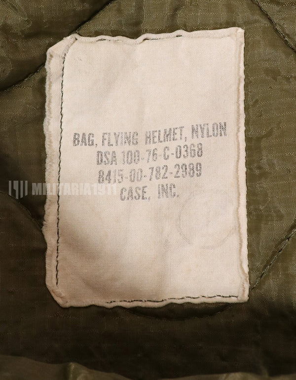 実物　アメリカ空軍　ヘルメットバッグ　1976年製　ジッパー開閉不可 中古品