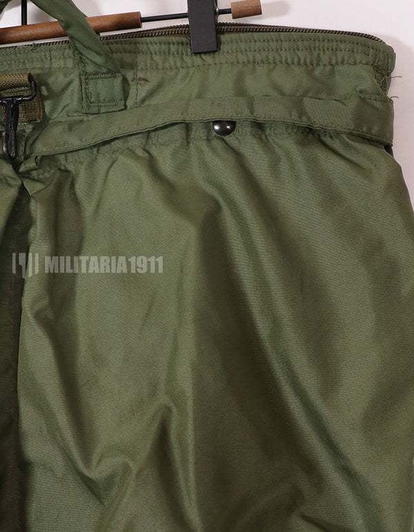 Original U.S. Military Made in 1991 Helmet Bag, Stained, Used.