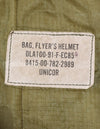 Original U.S. Military Made in 1991 Helmet Bag, Stained, Used.