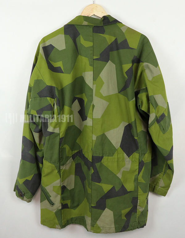 実物　スウェーデン軍　M90 カモフラージュ　フィールドジャケット　1989年製　軍官給品