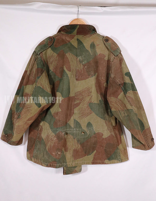 実物　1950年代　ベルギー軍　空挺兵　迷彩アノラック　退色あり　中古品