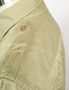 Original U.S. Army Cotton Khaki Shirt Service Shirt with Rank insignia patch 1st Signal Bde