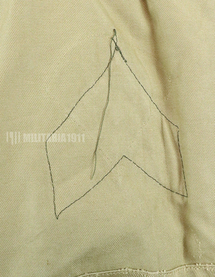 Original U.S. Army Cotton Khaki Shirt Service Shirt with Rank insignia patch 1st Signal Bde