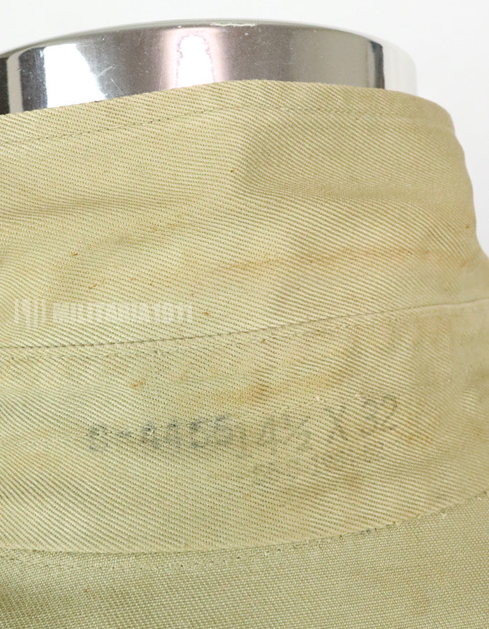 Original U.S. Army Cotton Khaki Shirt Service Shirt with Rank insignia patch 1st Signal Bde