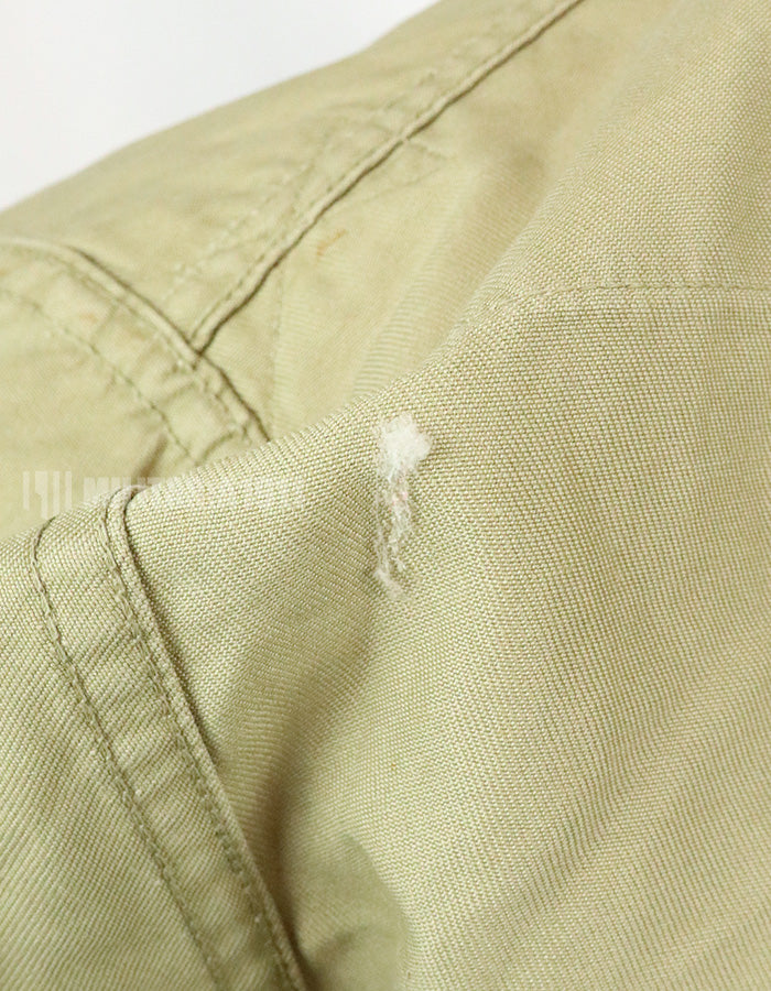 Original U.S. Army Cotton Khaki Shirt Service Shirt with Rank insignia patch 1st Signal Bde
