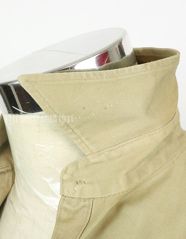 Original U.S. Army Cotton Khaki Shirt Service Shirt with Rank insignia patch 1st Signal Bde