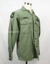 Original U.S. Army Utility Shirt OG-107 with insignia including 1st Division patch (retrofitted)