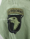 Original U.S. Army Utility Shirt OG-107 with insignia including 1st Division patch (retrofitted)