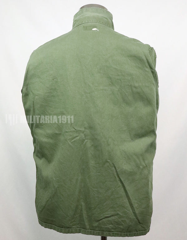 Original U.S. Army Utility Shirt OG-107 with insignia including 1st Division patch (retrofitted)