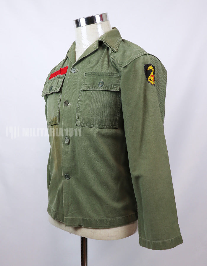 Original South Vietnam Marine Corps Early OD Shirt Shirts Only
