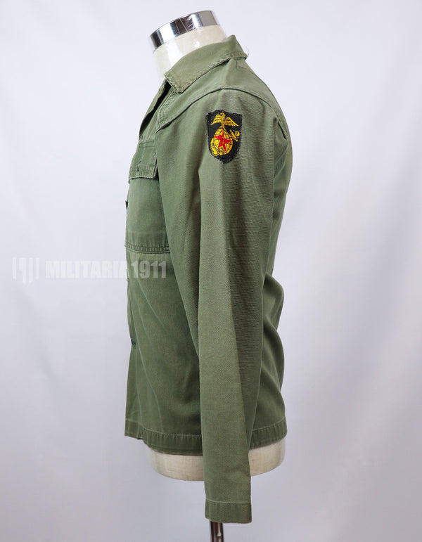 Original South Vietnam Marine Corps Early OD Shirt Shirts Only