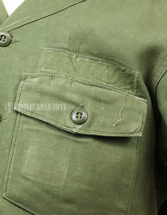 Original Utility Shirt OG-107, made in 1970, war time lot, used condition.