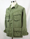 Original Late model ripstop fabric Jungle Fatigue S-R, partially damaged, made in 1968