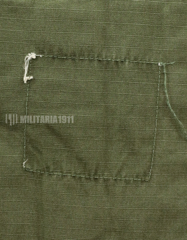Original Late model ripstop fabric jungle fatigues, estimated circa 1969-1970 lot, no size/contract tag