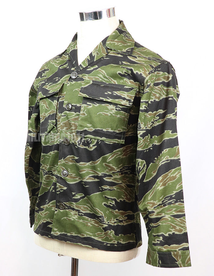 Original Late War Lightweight Pattern Tiger Stripe Shirt Never used Made by CISO Okinawa