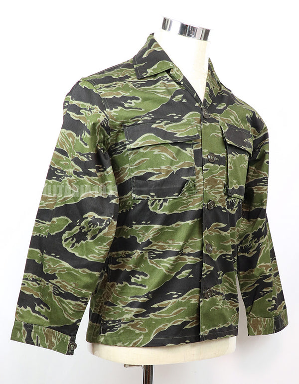 Original Late War Lightweight Pattern Tiger Stripe Shirt Never used Made by CISO Okinawa