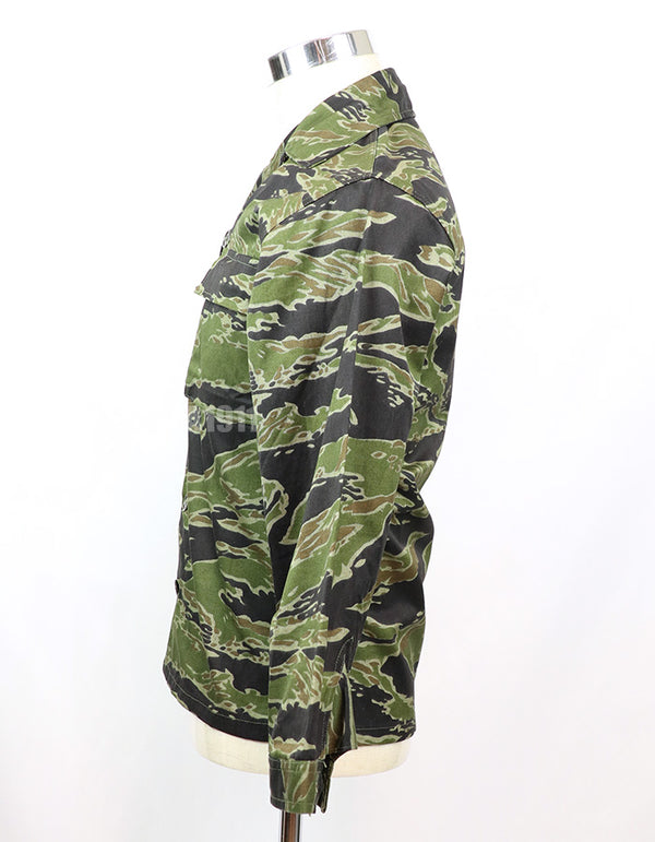 Original Late War Lightweight Pattern Tiger Stripe Shirt Never used Made by CISO Okinawa