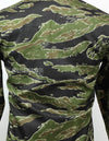 Original Late War Lightweight Pattern Tiger Stripe Shirt Never used Made by CISO Okinawa