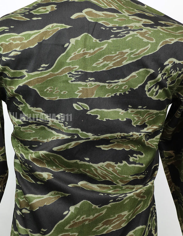 Original Late War Lightweight Pattern Tiger Stripe Shirt Never used Made by CISO Okinawa