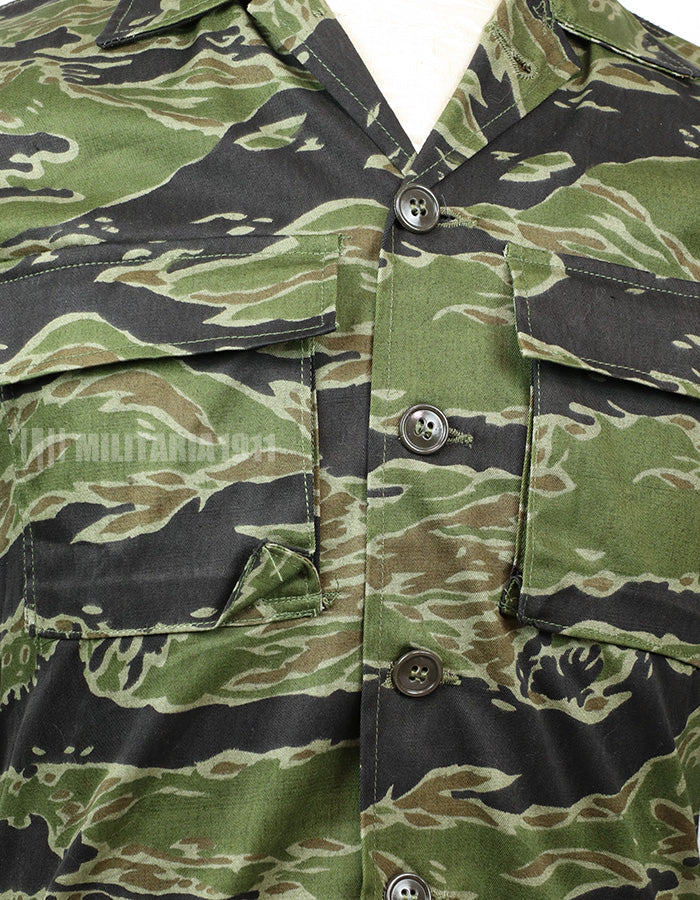 Original Late War Lightweight Pattern Tiger Stripe Shirt Never used Made by CISO Okinawa