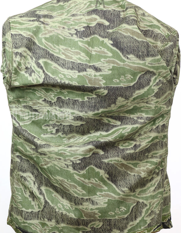 Original Late War Lightweight Pattern Tiger Stripe Shirt Never used Made by CISO Okinawa