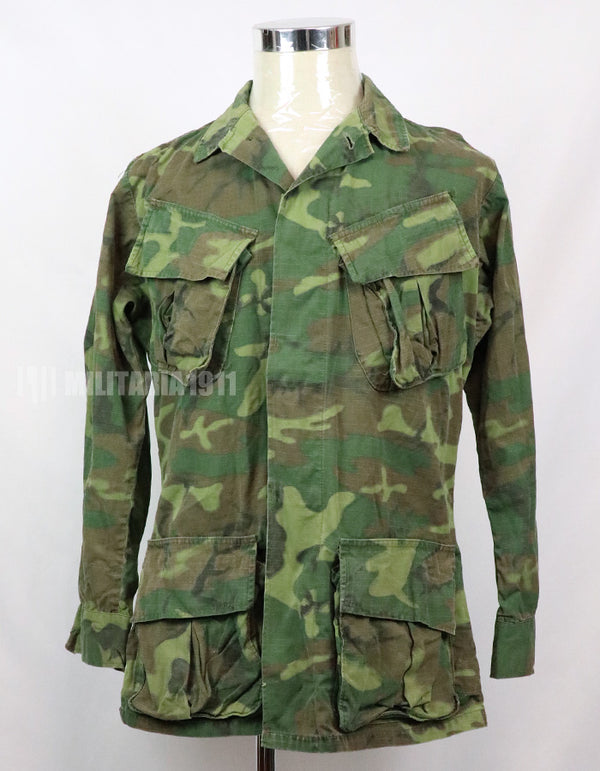 実物　アメリカ軍　ERDL ジャングルファティーグ　放出品　中古品 年代不明　退色あり