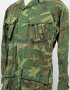 Original US military ERDL jungle fatigues, used, unknown age, faded.