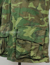 Original US military ERDL jungle fatigues, used, unknown age, faded.