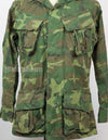 Original US military ERDL jungle fatigues, used, unknown age, faded.