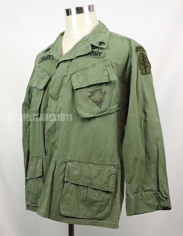 Original Late Jungle Fatigue Ripstop M-S 1970 with GB patch (retrofitted)