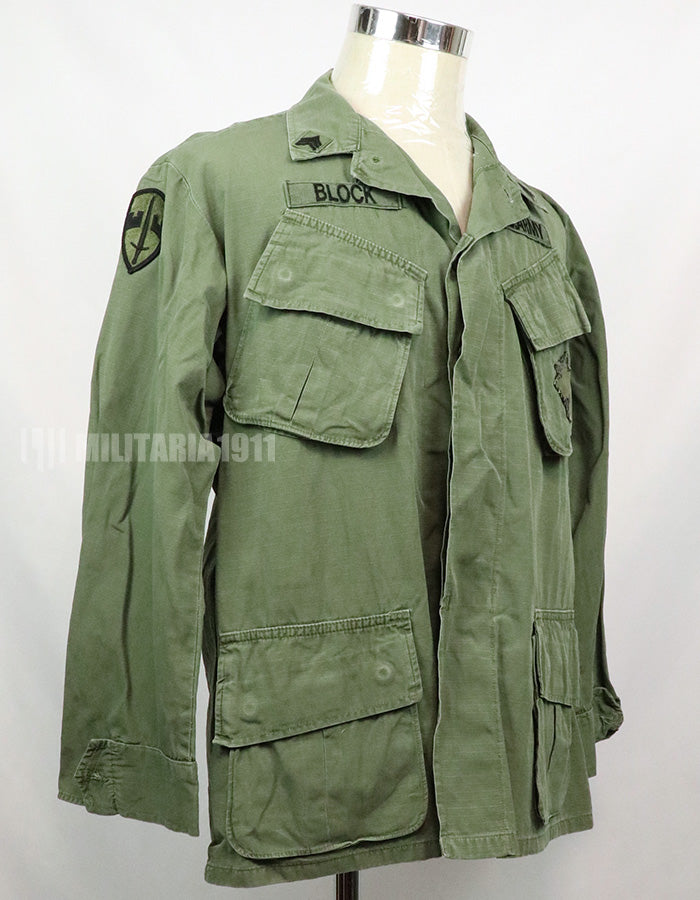 Original Late Jungle Fatigue Ripstop M-S 1970 with GB patch (retrofitted)