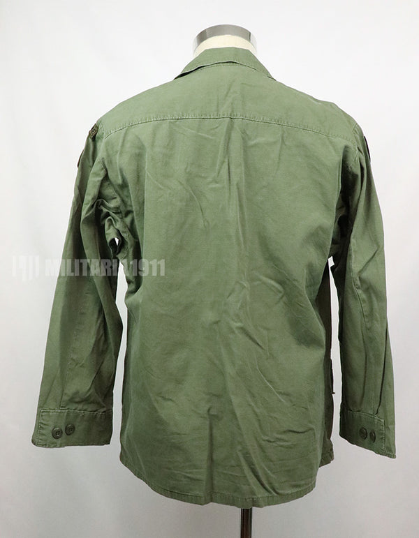 Original Late Jungle Fatigue Ripstop M-S 1970 with GB patch (retrofitted)