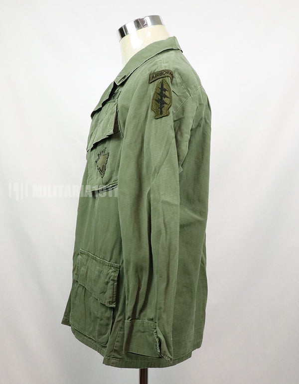 Original Late Jungle Fatigue Ripstop M-S 1970 with GB patch (retrofitted)