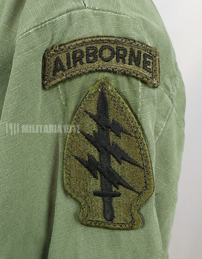 Original Late Jungle Fatigue Ripstop M-S 1970 with GB patch (retrofitted)