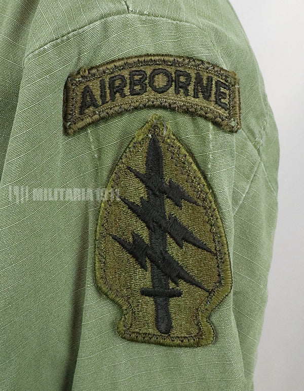 Original Late Jungle Fatigue Ripstop M-S 1970 with GB patch (retrofitted)