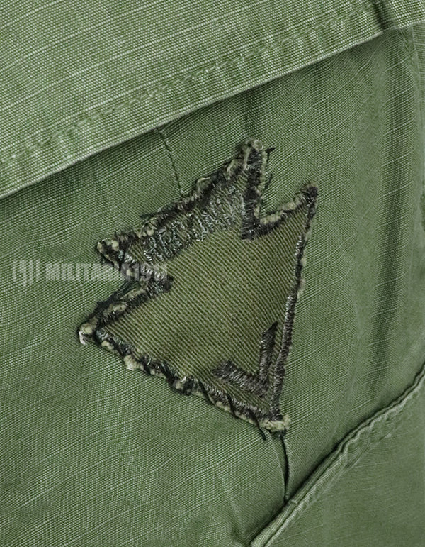 Original Late Jungle Fatigue Ripstop M-S 1970 with GB patch (retrofitted)