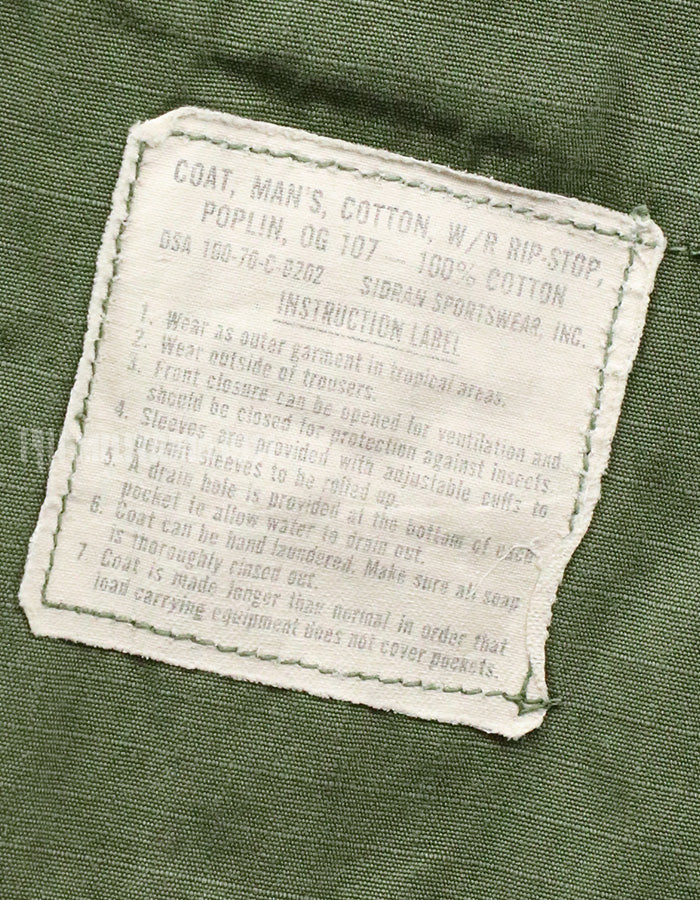 Original Late Jungle Fatigue Ripstop M-S 1970 with GB patch (retrofitted)
