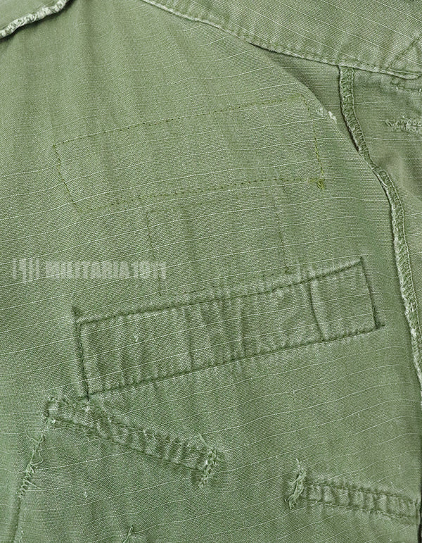 Original Late Jungle Fatigue Ripstop M-S 1970 with GB patch (retrofitted)