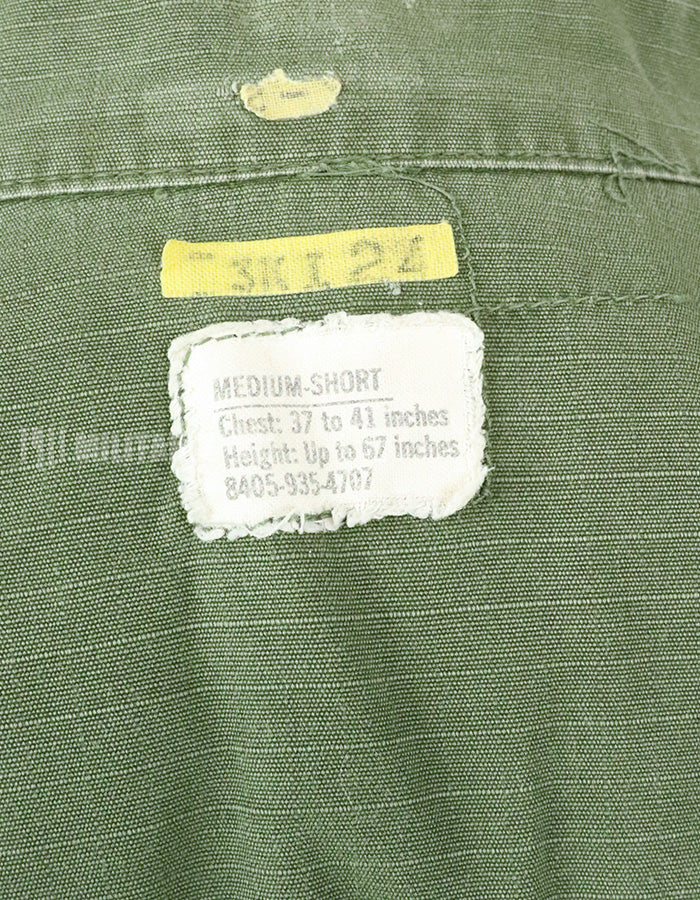 Original Late Jungle Fatigue Ripstop M-S 1970 with GB patch (retrofitted)