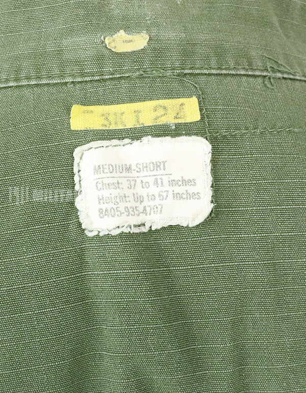 Original Late Jungle Fatigue Ripstop M-S 1970 with GB patch (retrofitted)