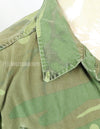 Original non ripstop fabric ERDL jungle fatigues jacket, faded, scratches.
